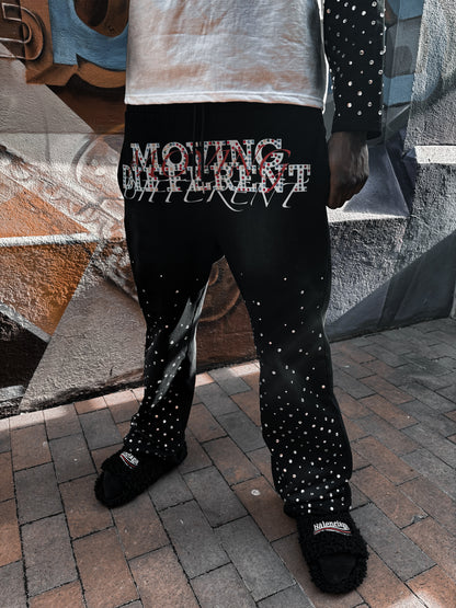 MOVING DIFFERENT Double-Waisted SweatPants